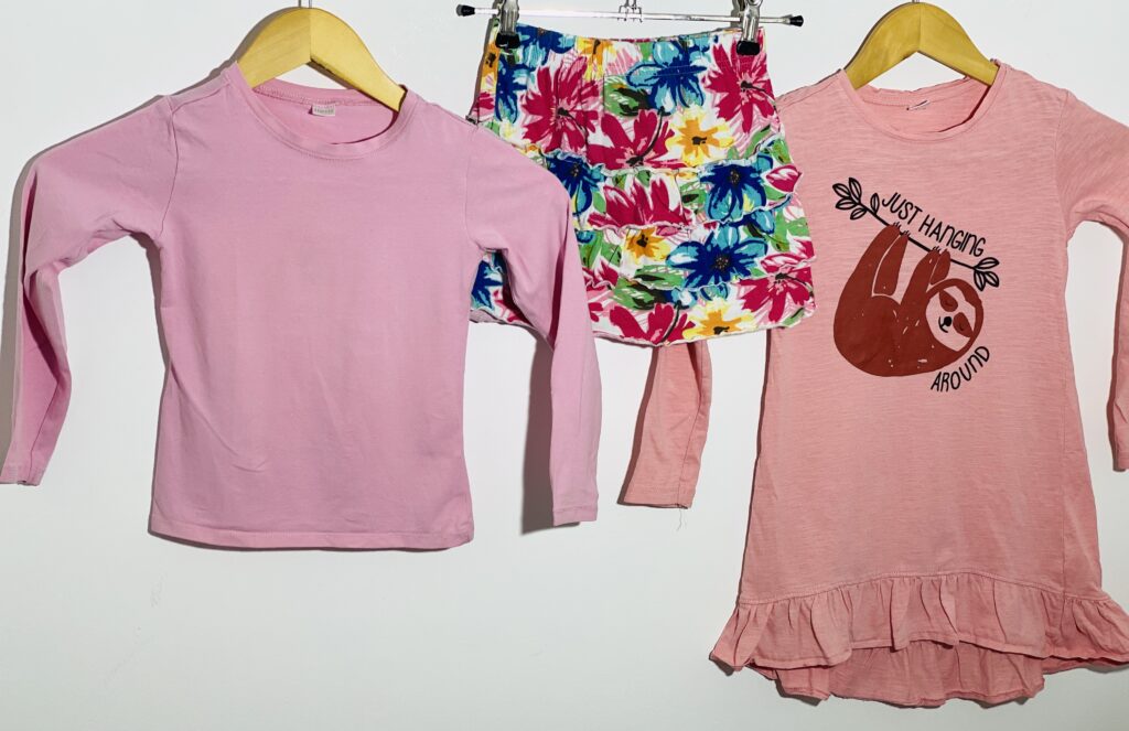 110-116-os, 4-6 év kislány ruhacsomag