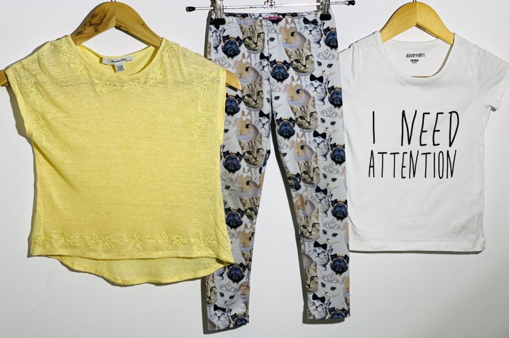 110-116-os, 4-6 év kislány ruhacsomag