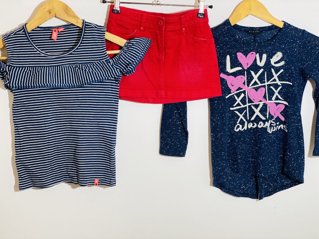 122-128-as, 6-8 év kislány ruhacsomag